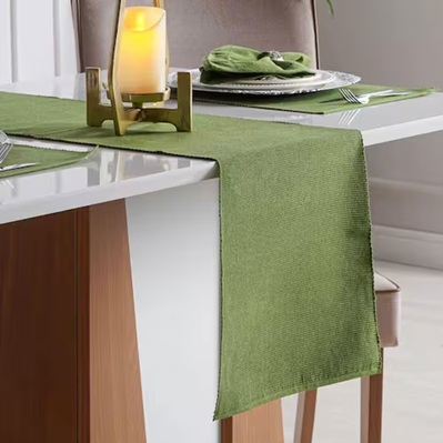 Trilho/Caminho de mesa VERDE OLIVA (3m x0,40 m)