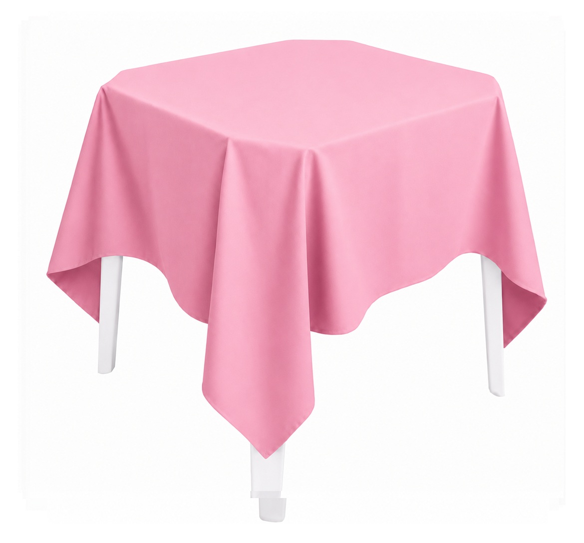Toalha Quadrada Rosa         15*