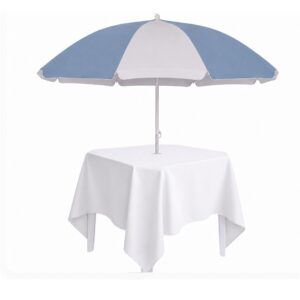 Toalha Quadrada Branca para mesa com guarda-sol 26*