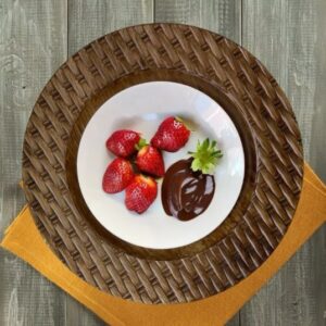Sousplat estilo rattan