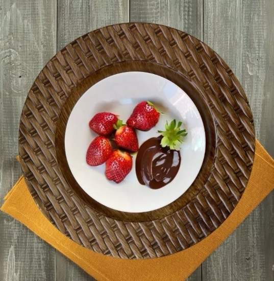 Sousplat estilo rattan