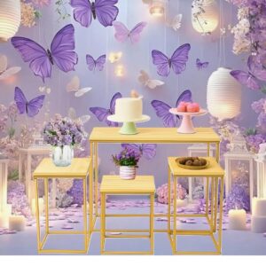 Mesa bolo BORBOLETA LILAS
