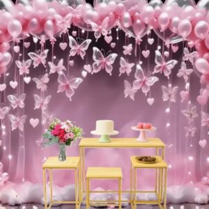 Mesa bolo BORBOLETA ROSA