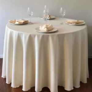 Toalha redonda Oxford  (3m)  - Creme       6*