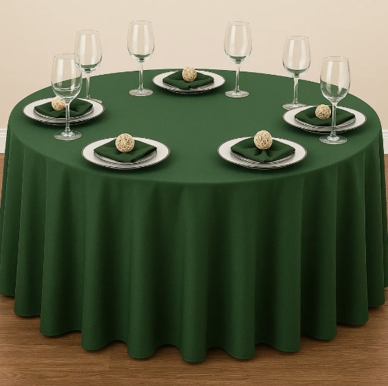 Toalha redonda Oxford  (3m)  - Esmeralda