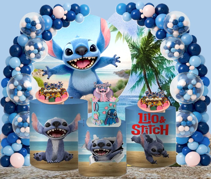 Mesa bolo Stitch - Imagem 7