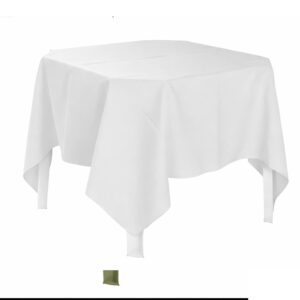 Toalha Quadrada Branca para mesa com guarda-sol 26*