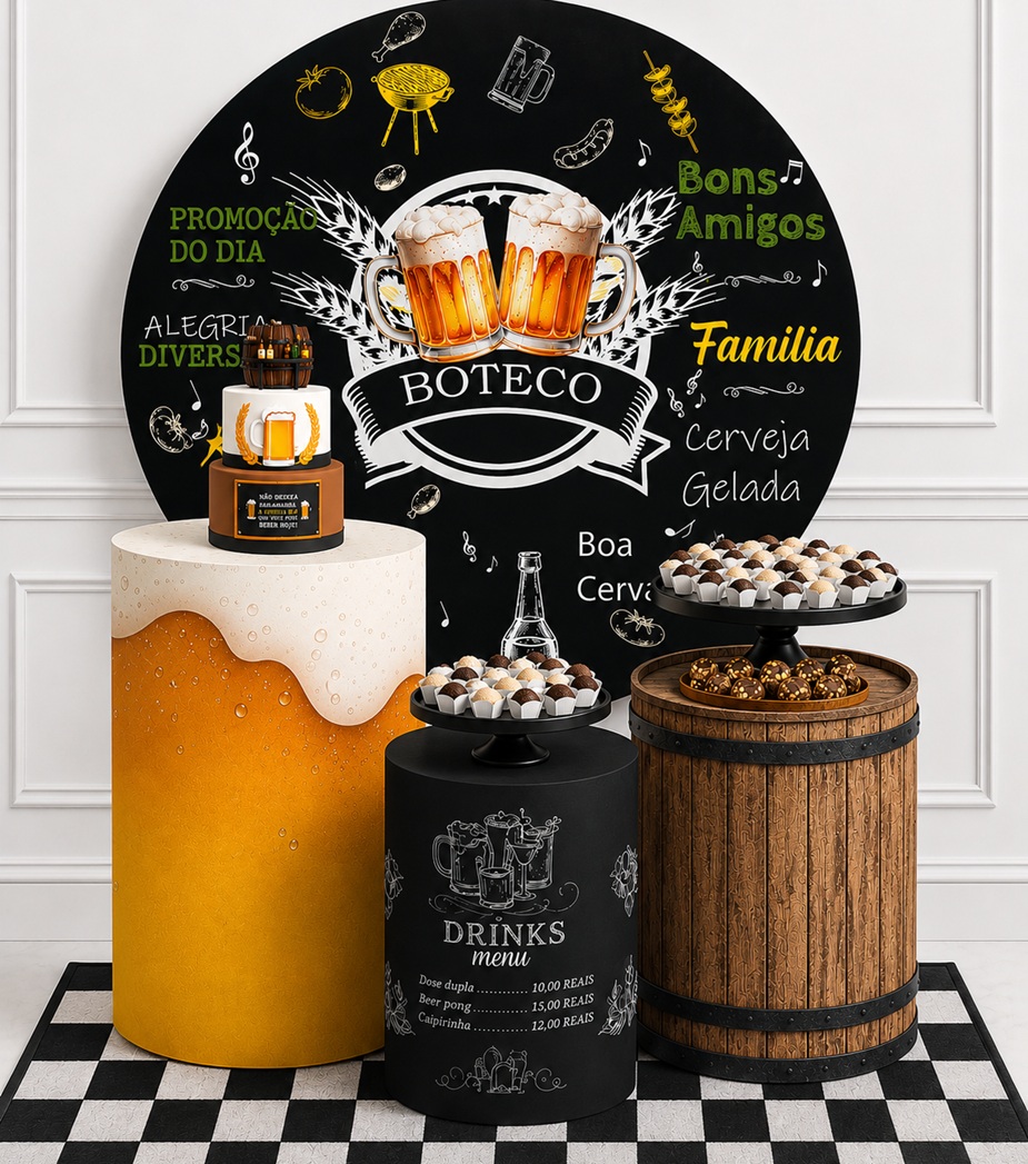 Mesa bolo Boteco BAR4 - Pegue e Monte